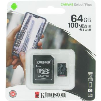 Карты памяти объёмом 64 ГБ - Карта памяти Kingston 64 GB microSD