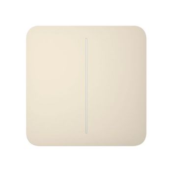 Выключатель  двухклавишный Ajax LightSwitch 2-gang слоновая кость