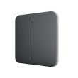 Выключатель  двухклавишный Ajax LightSwitch 2-gang графитовый