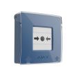 Кнопка активації пожежної тривоги для навчальних закладів Ajax Manual Call Point blue