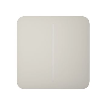 Кнопка Ajax SoloButton (2-gang) устричный