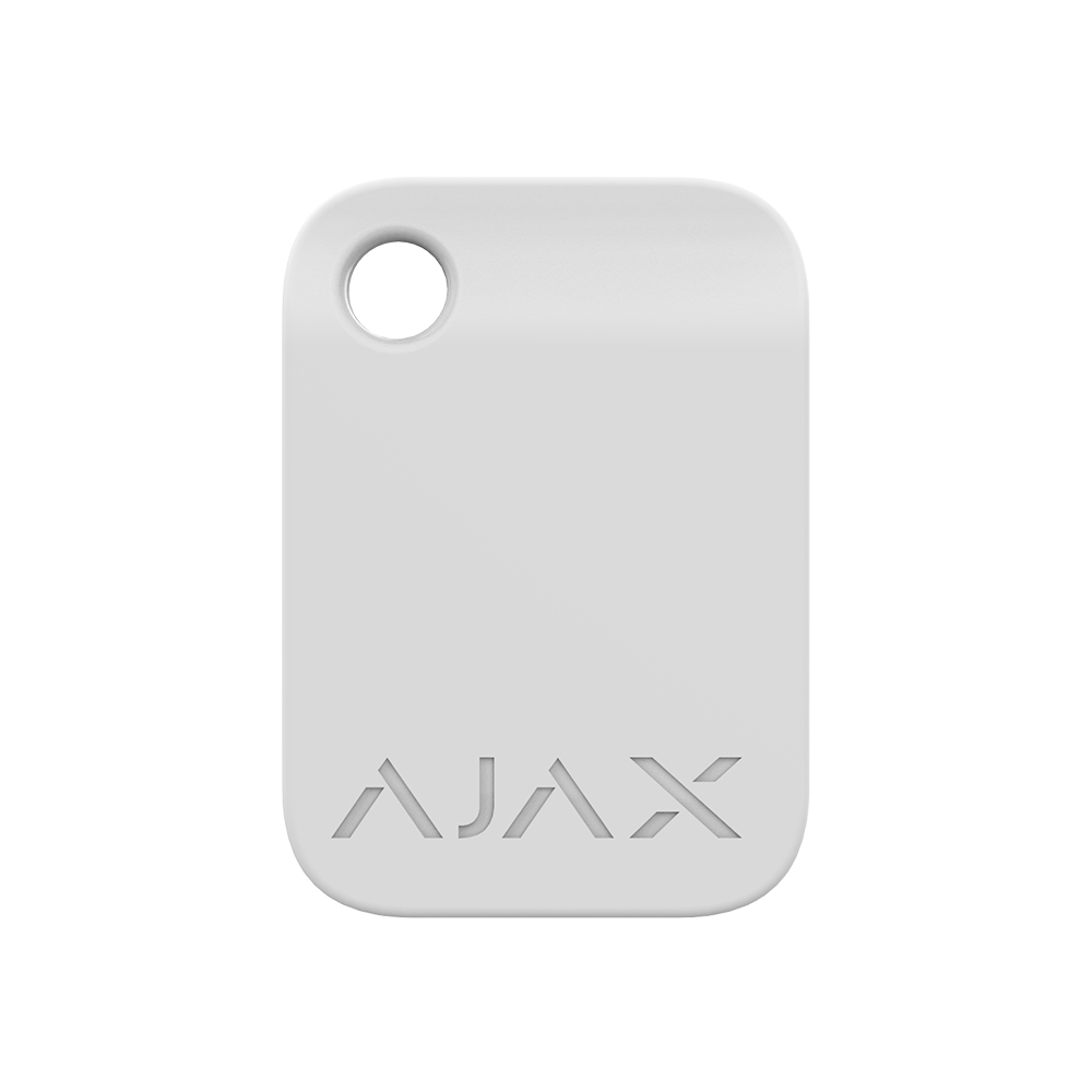 Бесконтактный брелок управления охраной Ajax Tag white (100pcs)