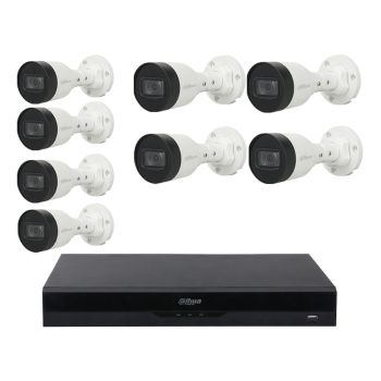 Комплекты видеонаблюдения Dahua на 8 камер - Комплект IP видеонаблюдения Dahua KIT-DH210