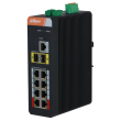 10-портовий гігабітний промисловий комутатор з 8-портовим PoE Dahua DH-PFS4210-8GT-DP