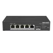 4-портовый управляемый PoE коммутатор Hikvision DS-3T1306P-SI/HS