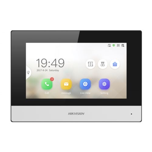 Сенсорные домофоны с поддержкой SD карты - Гибридный видеодомофон Hikvision DS-KH6320-TDE1