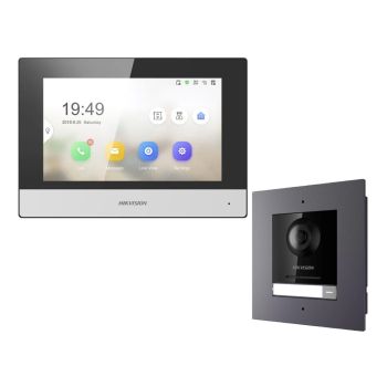 Комплект видеодомофонов Hikvision - Комплект домофон Hikvision DS-KH6320-WTE1 + вызывная панель DS-KD8003-IME1(B)/Flush/Europe BV