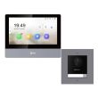 Комплект домофон Hikvision DS-KH8350-WTE1 + вызывная панель DS-KD8003-IME1(B)/Flush/Europe