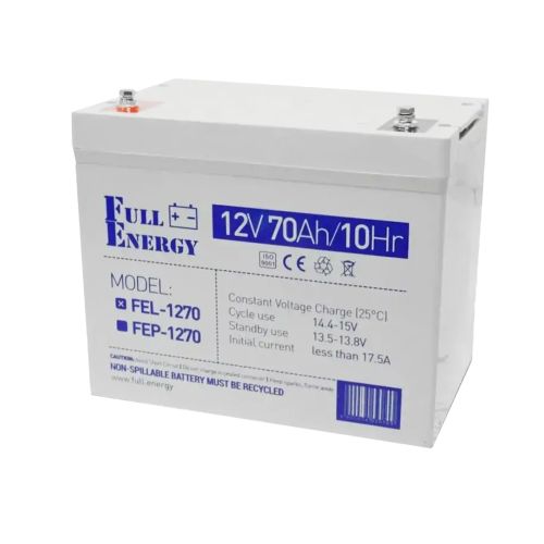Аккумуляторы - Аккумулятор гелевый Full Energy FEL-1270 12V 70 Ah