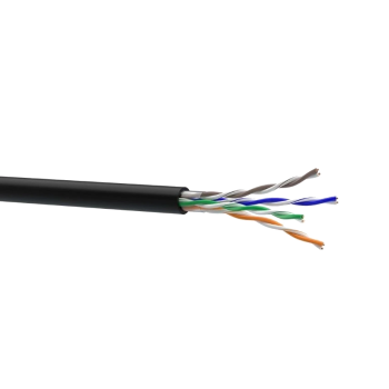 Кабель витая пара наружный ЗЗЦМ Cat5e U/UTP 4x2x24 AWG PE