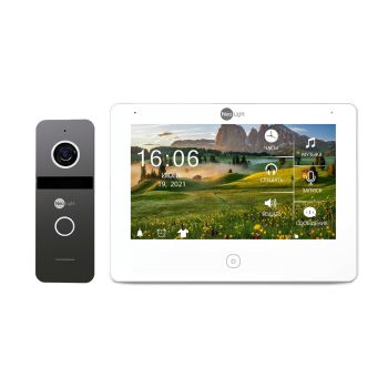 Комплекты домофона с записью аудио, видео - Комплект видеодомофона NeoLight ALPHA HD / Solo FHD Graphite