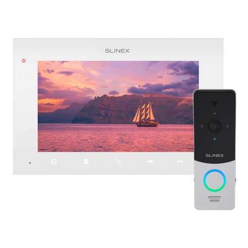 Комплекты домофона - Комплект видеодомофона Slinex ML-20HD (black)+SQ-07MTHD (white)