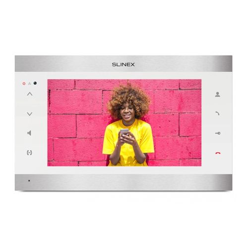 Видеодомофоны с диагональю 10 дюймов - IP видеодомофон Slinex SL-10N Cloud silver+white