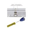 Цилиндр замка ABLOY PROTEC2 CLIQ ключ/ключ хром (Финляндия) 104 мм 53Hiх51