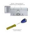 Цилиндр замка ABLOY PROTEC2 CLIQ ключ/тумблер хром 109 мм 53Hiх56Т