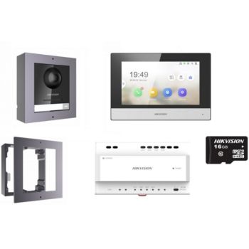 Комплект IP домофону Hikvision DS-KIS702-P