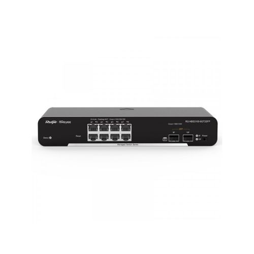 Коммутаторы на 6 портов - 8-портовый  коммутатор POE Ruijie RG-NBS3100-8GT2SFP-P