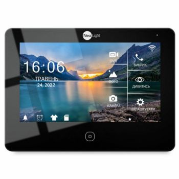 Видеодомофоны NeoLight - Видеодомофон NeoLight ALPHA HD WF Black