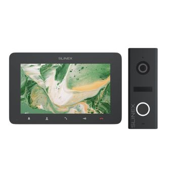 Комплекты домофона - Комплект видеодомофона Slinex SM-07 Graphite + ML-17HR Graphite