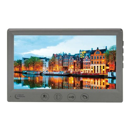 Домофоны с механическими кнопками - Видеодомофон Light Vision AMSTERDAM FHD GRAY