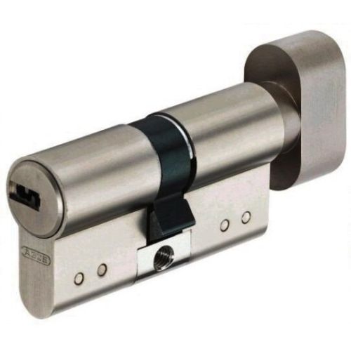 Дверная фурнитура ABUS - Цилиндр ABUS KD15 (АБУС КД15) 90 мм (45x45Т) ключ-тумблер никель