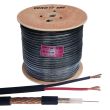 Кабель коаксиальный наружный комбинированный EUROSAT RG-59-CU+2x0,75 PE нарезной 1 м