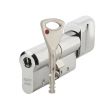 Цилиндр Abloy Protec2 Hard ключ/тумблер 203 мм 102H/101T HARD (матовый хром)