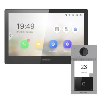 Комплекты домофона - Комплект домофон Hikvision DS-KH8520-WTE1 + вызывная панель DS-KV8113-WME1(C)/Europe BV