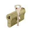 Цилиндр Abloy Protec2 ключ/ключ (Финляндия) 147 мм 41/106 матовая латунь