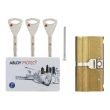 Цилиндр Abloy Protec2 ключ-ключ 127 мм латунь