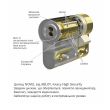 Цилиндр ABLOY NOVEL 110 мм 52,5x57,5 ключ-ключ золото, ключ 35 мм