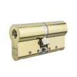 Цилиндр ABLOY NOVEL 110 мм 52,5x57,5 ключ-ключ золото, ключ 35 мм