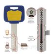 Цилиндр MUL-T-LOCK MT5+ ключ/тумблер никель сатин 75 мм