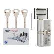 Цилиндр Abloy Protec2 Hard ключ/тумблер 148 мм 47H/101T HARD Хром