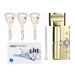 Цилиндр Abloy Protec2 Hard ключ/тумблер (Финляндия) 78 мм 47H/31T HARD матовая латунь
