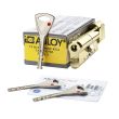 Цилиндр Abloy Protec2 Hard ключ/тумблер (Финляндия) 78 мм 47H/31T HARD матовая латунь