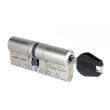 Цилиндр Tokoz Pro 300 ключ/ключ никель матовый (Чехия) 140 мм 70х70