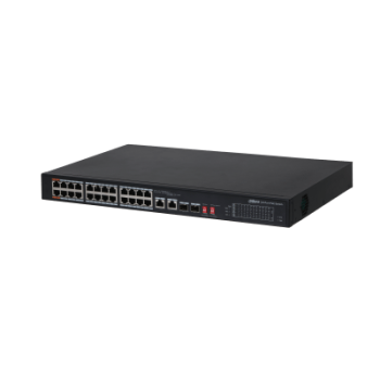 Двопортовий некерований PoE комутатор Dahua DH-PFS3226-24ET-240