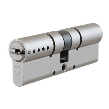 Цилиндр Mul-t-lock Interactive+ ключ/ключ никель сатин 115 мм