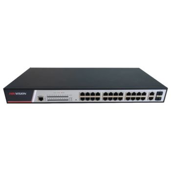24-портовый управляемый PoE коммутатор Hikvision DS-3E2326P