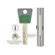 Цилиндр MUL-T-LOCK 7Х7 ключ/тумблер никель 75 мм (Израиль)