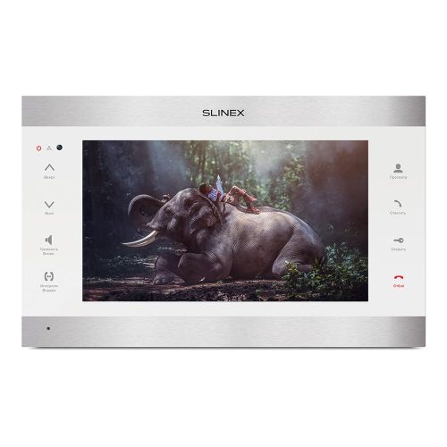 IP домофоны серебристого цвета - IP-видеодомофон Slinex SL-10IPT FHD (silver + white)
