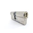 Цилиндр EVVA 4KS ключ-ключ 102 мм (3 ключа) никель