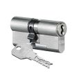 Цилиндр EVVA 4KS ключ-ключ 102 мм (3 ключа) никель