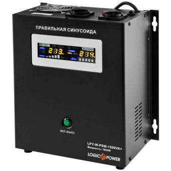 Источник бесперебойного питания Logicpower LPY-W-PSW-1500VA+ (1050W) 