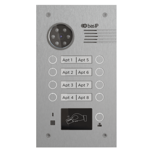IP вызывные панели BAS-IP - IP вызывная видеопанель BAS-IP BA-08 v3