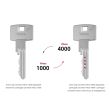 Цилиндр замка Abus Vitess 1000 ключ/тумблер сатиновый никель (Германия) 120 мм 60/60Т