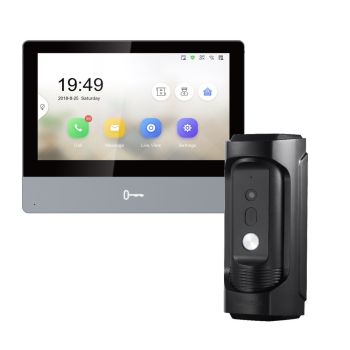 Комплект видеодомофонов Hikvision - Комплект домофон Hikvision DS-KH8350-TE1 + вызывная панель DS-KB8113-IME1(B)