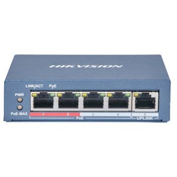 POE коммутатор Hikvision DS-3E0105P-E (B)