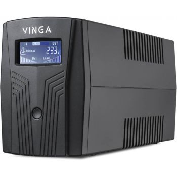 Джерело безперебійного живлення Vinga VPC-600PU 600ВА / 360 Вт